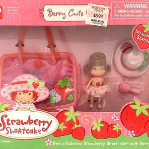 NIB! 2002 BANDAI Strawberry Shortcake Berry Cute Girl Ballerina